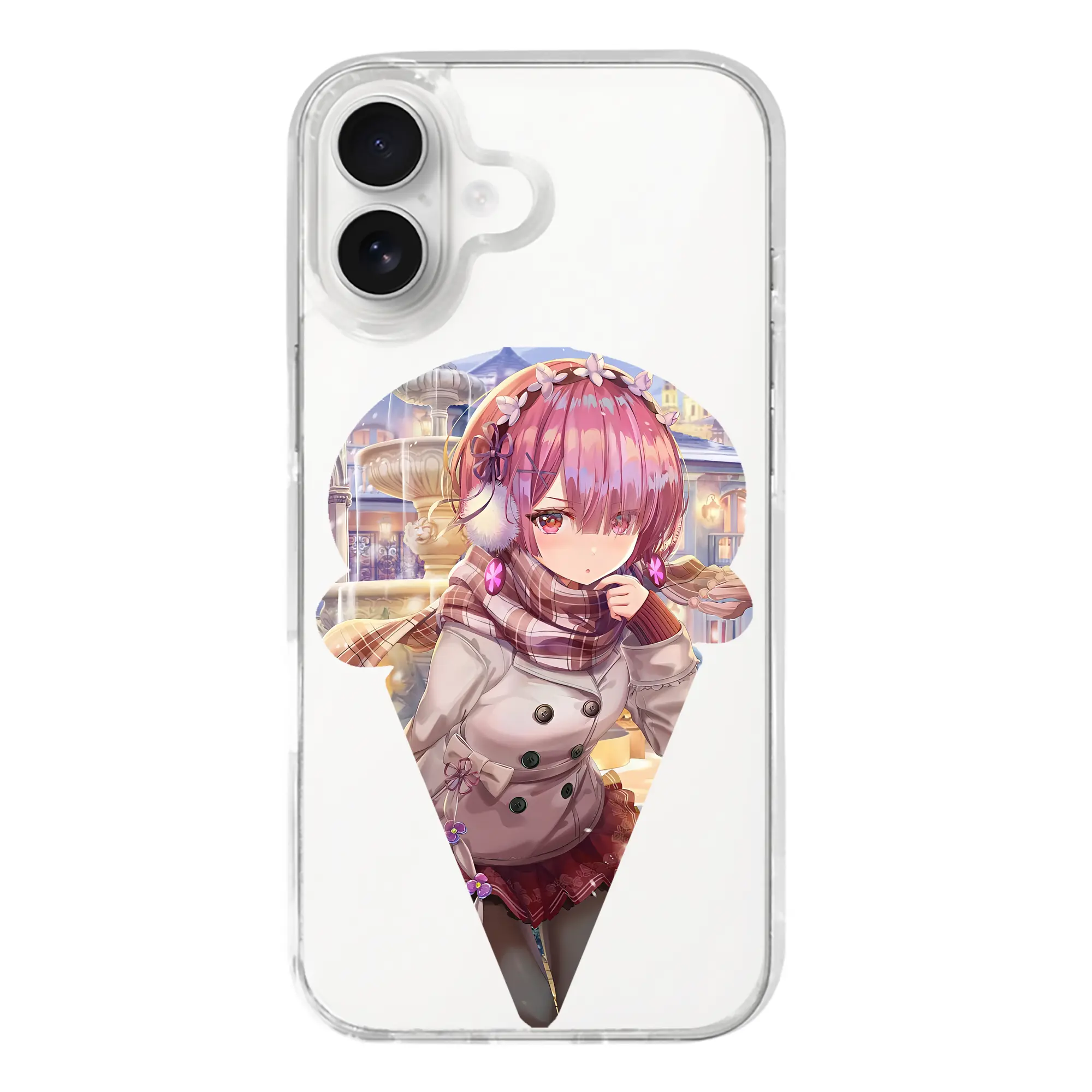 リゼロ グッズ ラム - iPhone 17シリーズ 透明スマホケース – 薄型・耐衝撃・精密フィット保護カバー